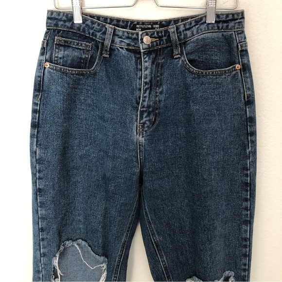 PrettyLittleThing Ripped Mom Jeans - Picture 3 of 12